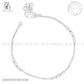 Zevar Designs - Australia’s Premium Fashion Jewellery Store Women Silver 925 Sterling Silver Sleek Anklets - Single