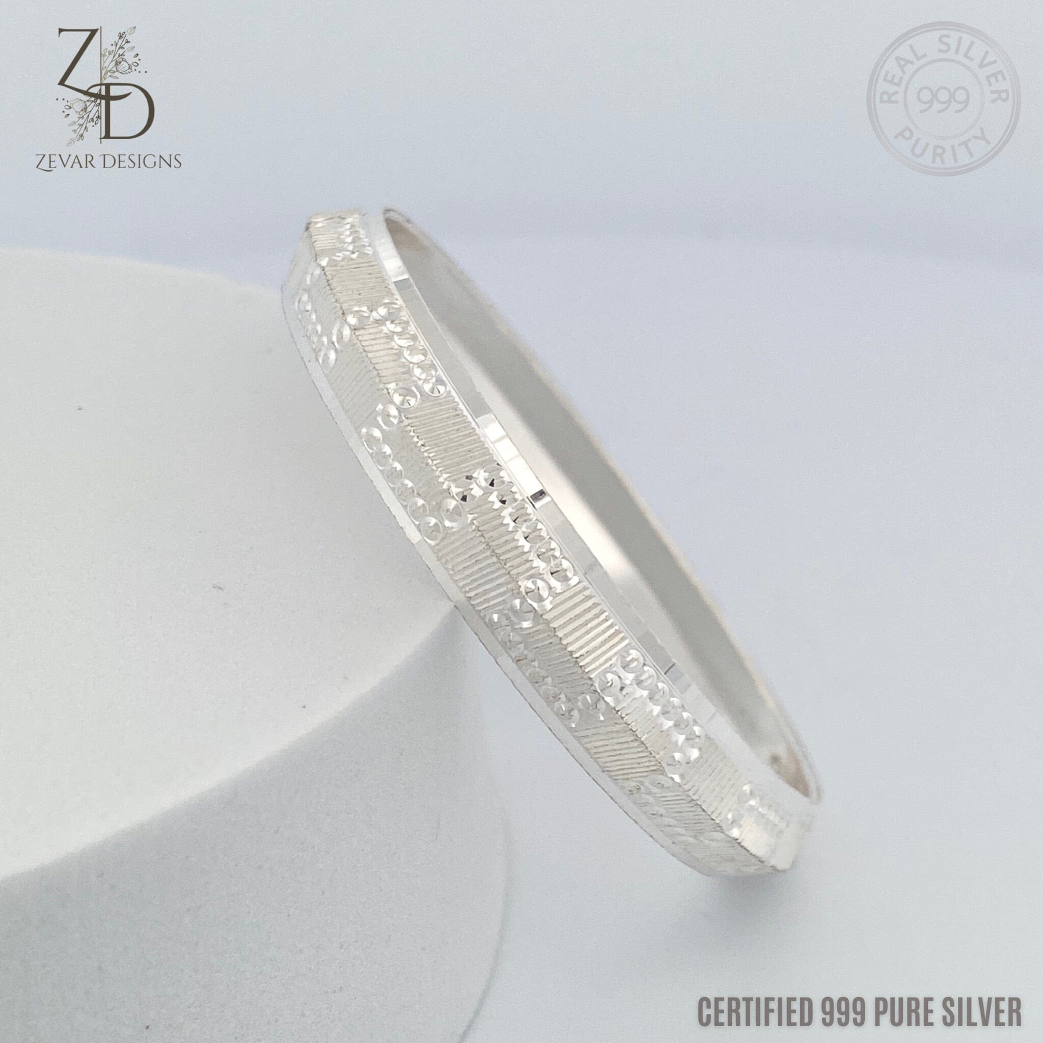 Baby bangle silver on sale design