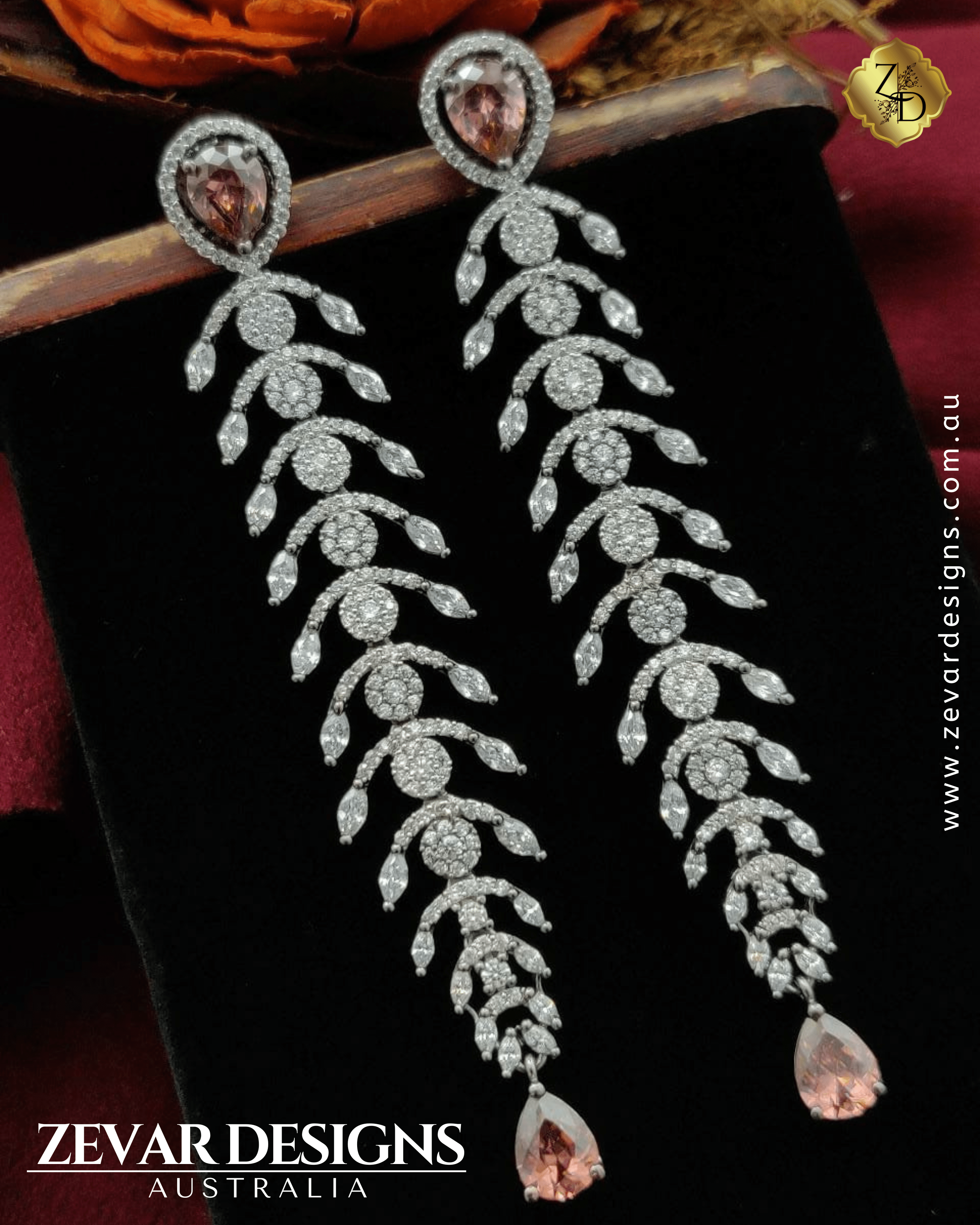 American Diamond Indian Jewelry Design Chand Bali Earrings With Maangtikka,  Indian Jewelry, Teeka Tika AD Jewelry, Bollywood Jewelry - Etsy