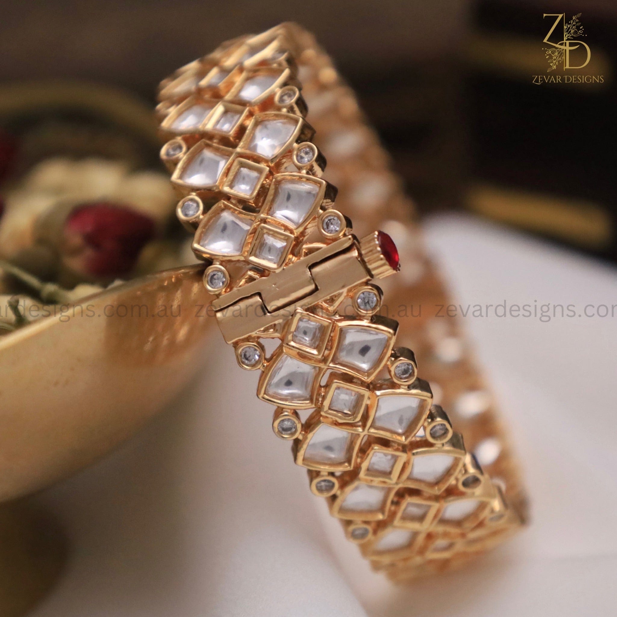 Kundan jewellery outlet bangles