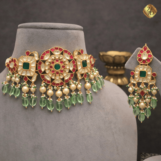 Kundan choker hot sale set designs