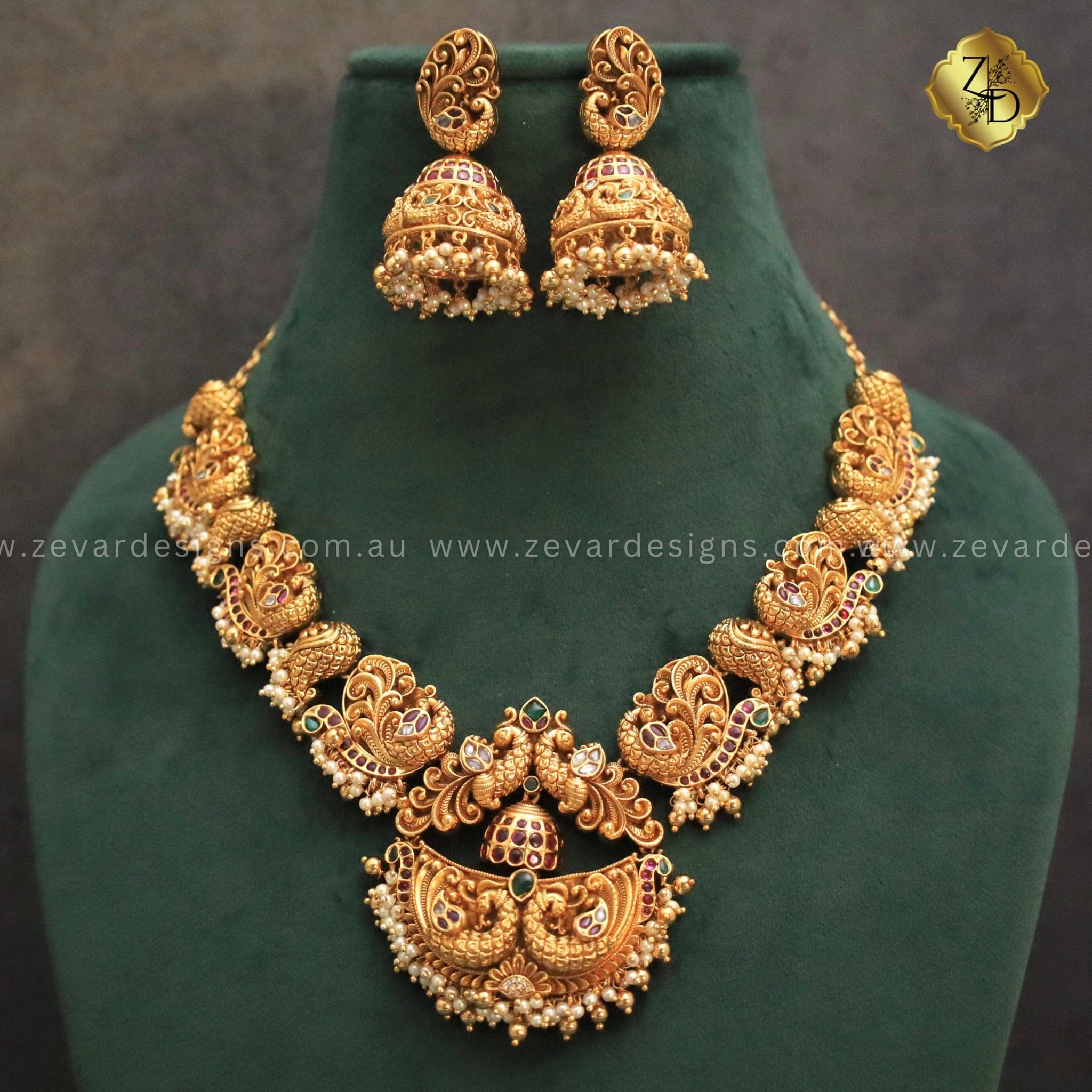 Jadau shop necklace design