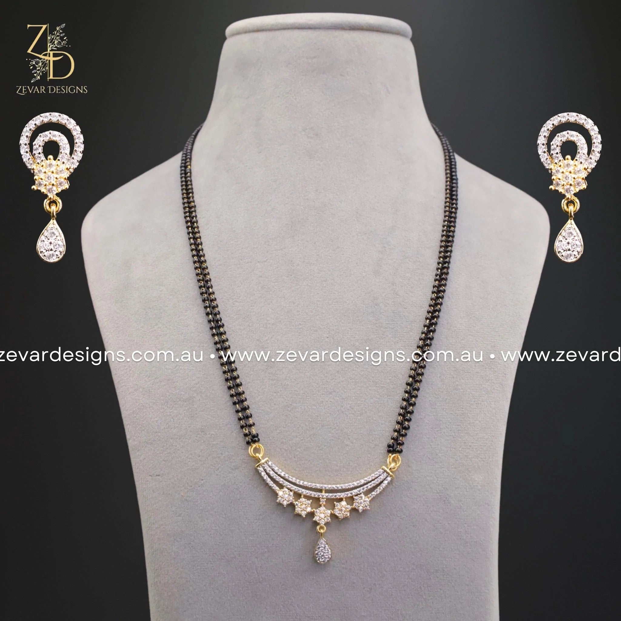 Shop and buy Online Gold Plated Silver Nath Mangalsutra